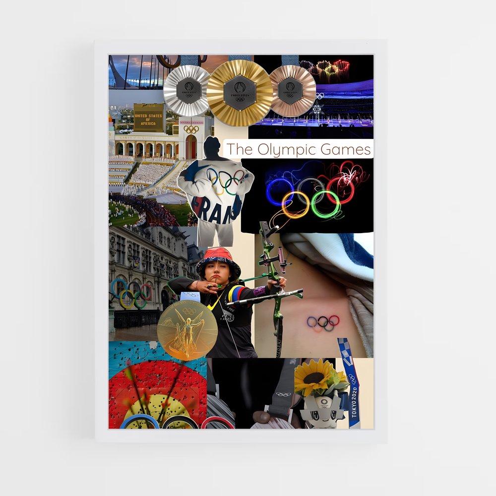 Poster Arc Olympique – affiche Tir à l’arc (vue 3)